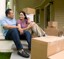 image of couple with moving boxes