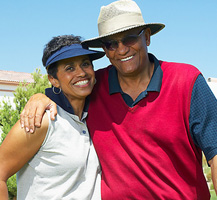 image of senior couple outdoors